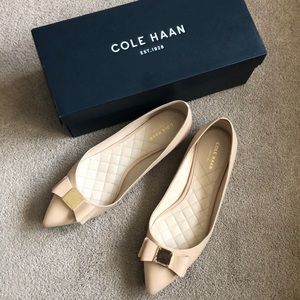 USED Cole Haan Tali Bow Flats